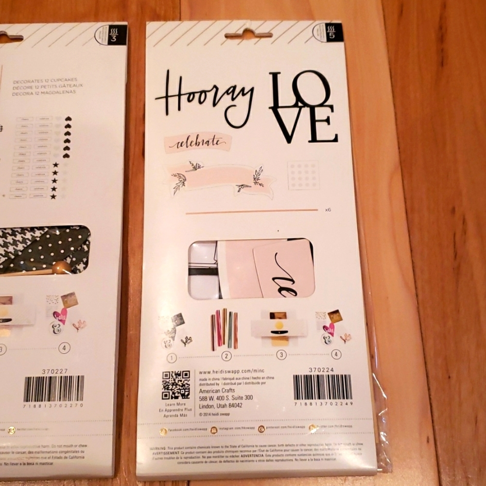 Heidi Swapp Minc Two Cupcake Wraps and Toppers - Picture 6 of 6